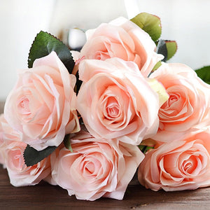 10Heads Rose Artificial Flowers