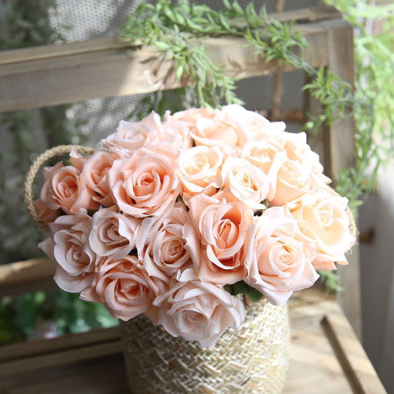 9 Heads Rose Silk Flowers